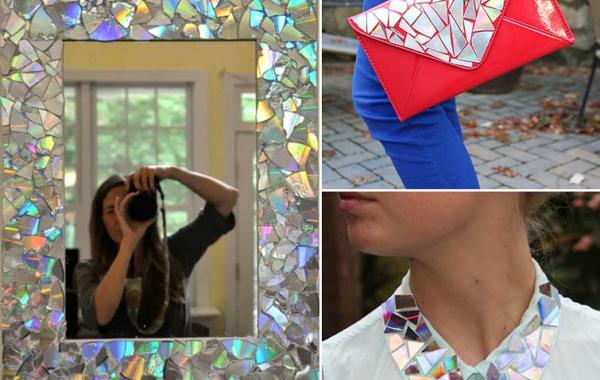 компакт-диск своими руками, идеи старые диски