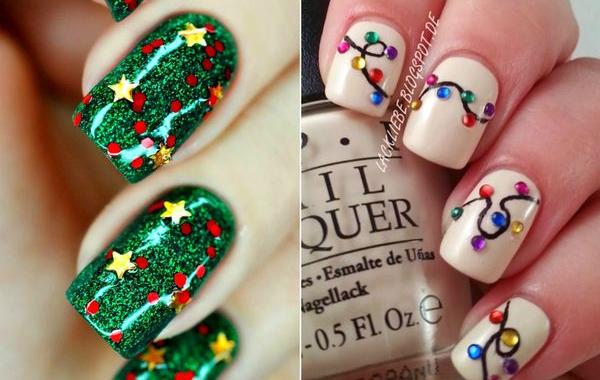 новогодний маникюр, идеи для новогоднего маникюра