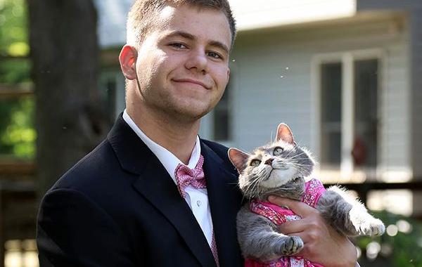 парень взял с собой кошку на выпускной, Сэм Стейнгард, Sam Steingard