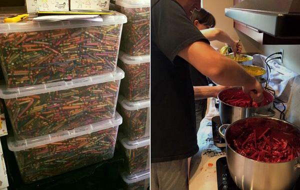 мужчина растапливает мелки для детей в больнице, Брайан Вэйэ, Bryan Ware