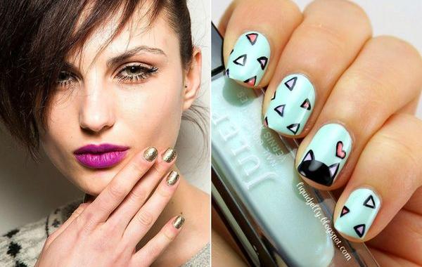 маникюр на коротких ногтях, идеи для маникюра