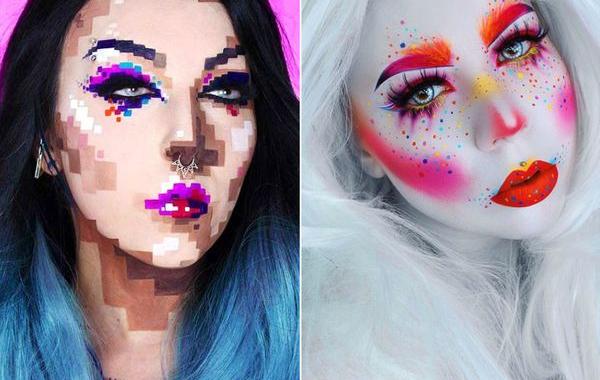Сногсшибательный макияж, макияж фантазийный