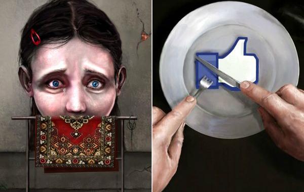 остросоциальные иллюстрации, актуальные проблемы современного мира