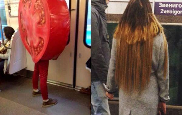 мода петербургского метро, мода метро, модники в транспорте, странные пассажиры метро 