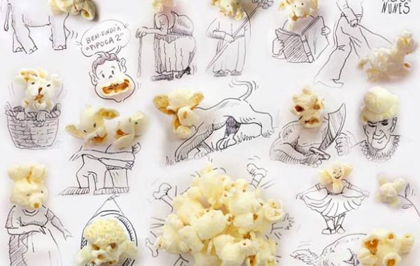 Создание лиц из еды и предметов от Виктора Нуньес , Victor Nunes