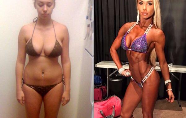 люди до и после занятий спортом, фитнес-трансформации 