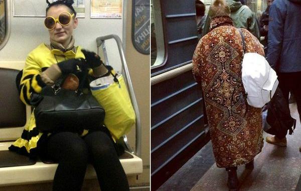 мода петербургского метро, мода метро, модники в транспорте, странные пассажиры метро 