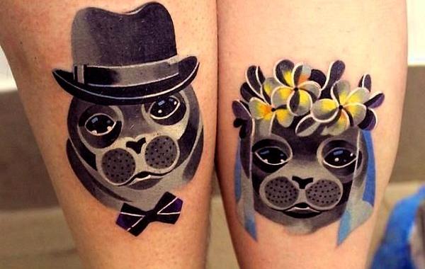 свадебные татуировки, тату вместо колец