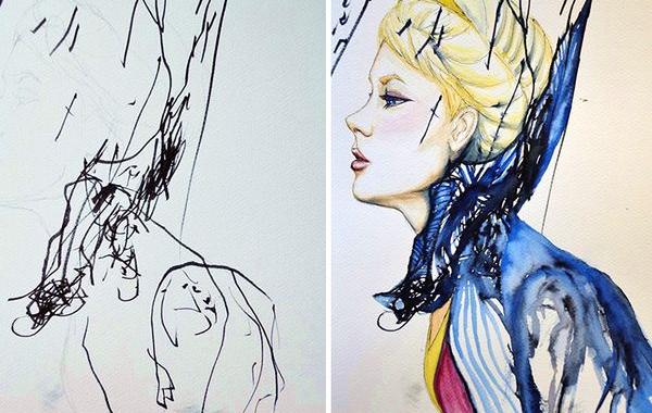 Мама превращает каракули своей дочери в картины, Рут Остерман 