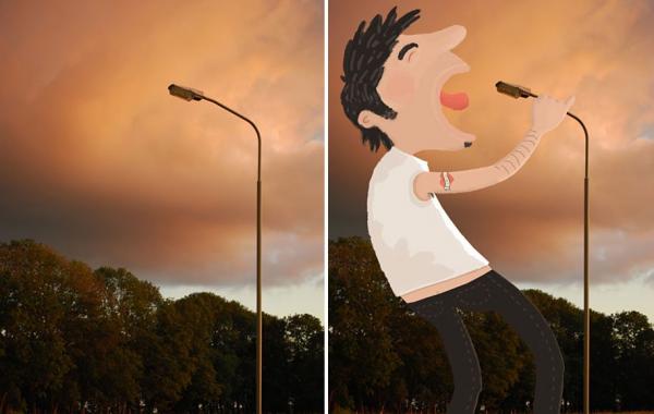 Иллюстратор художница Тинеке Мейринк Tineke Meirink и её проект Stop Watch