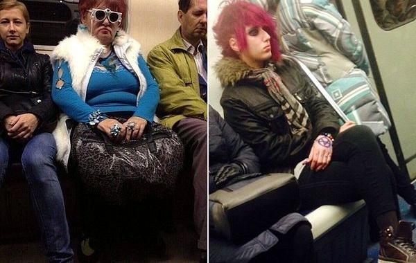 мода петербургского метро, мода метро, модники в транспорте, странные пассажиры метро 