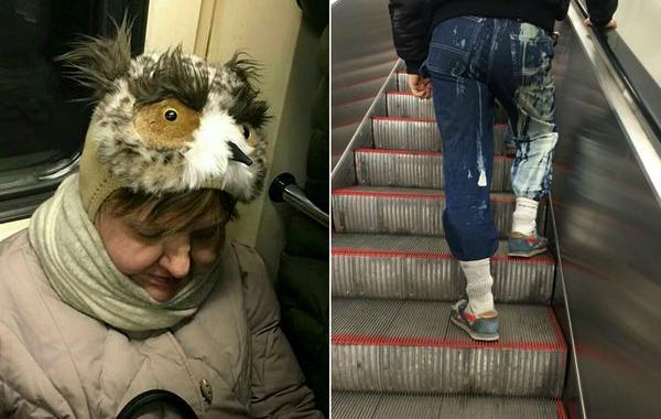 мода петербургского метро, мода метро, модники в транспорте, странные пассажиры метро 