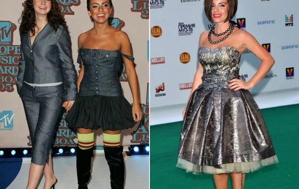 Как менялся стиль Юлии Волковой, Юлия Волкова тогда и сейчас