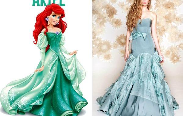 свадебные платья как у диснеевских принцесс