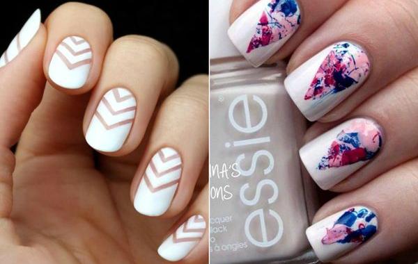 белый маникюр, маникюр с белым лаком