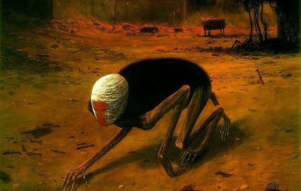 Здзислав Бексиньский, Zdzisław Beksiński, мрачные картины польского художника