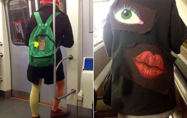 мода петербургского метро, мода метро, модники в транспорте, странные пассажиры метро 