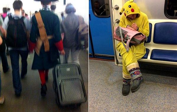 мода московского метро, мода метро, модники в транспорте, странные пассажиры метро 