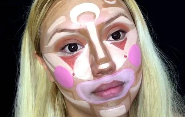 клоунский макияж, из клоуна в красотку, BellaDeLune, Clown Color Correct