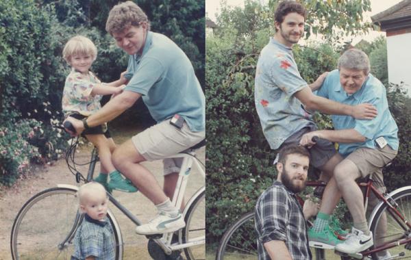 братья воссоздали детские снимки, The Luxton Brothers