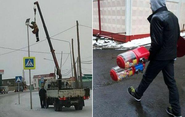 наша раша, это Россия детка, такое можно встретить только в нашей стране