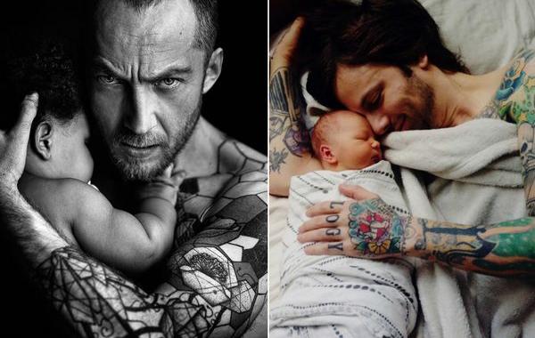 отцы и дети, папы с младенцами, день отца