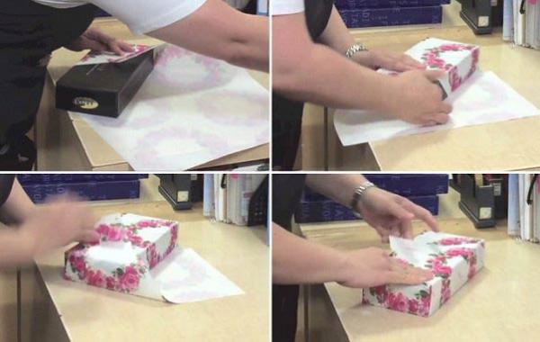 упаковать подарок видео, упаковать подарок за 12 секунд, как просто упаковать подарок