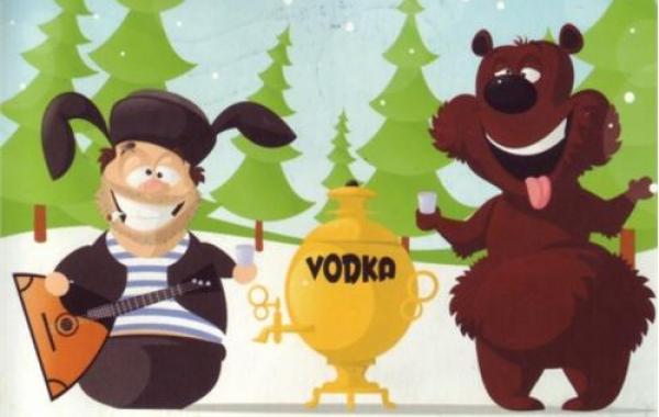 Иностранцы о русских в смешных гифках, анимация