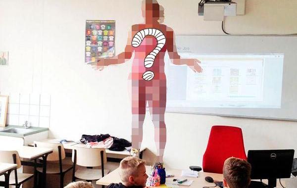 учитель биологии показал анатомию человека, Дебби Хиркенс