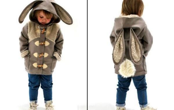 детская одежда в виде животных, пальто с ушками