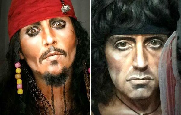 Люсия Питталис, Lucia Pittalis, визажист превращает себя знаменитостей