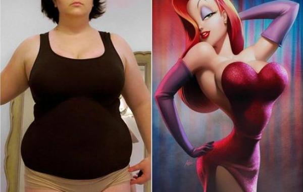 фанатка Джессики Рэббит, девушка хочет похожей на Джессику Рэббит, Пенни Браун, Penny Brown