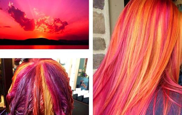 Волосы цвета заката,  Sunset hair