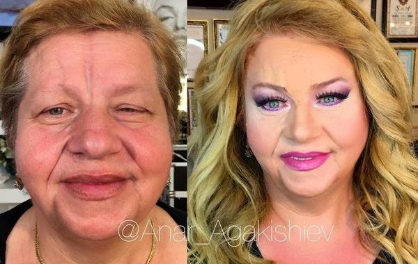 визажист Анар Агакишиев. визажист превращает женщин в красавиц, до и после макияжа