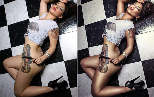 до и после фотошопа, красивый фотошоп