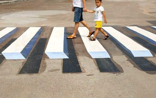 В Индии придумали 3D-зебры, объёмные зебры в Индии