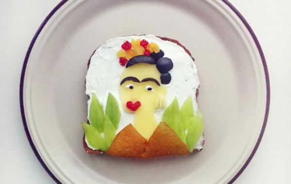 картины на тостах Ида Скивенес, съедобные картины Ида Скивенес