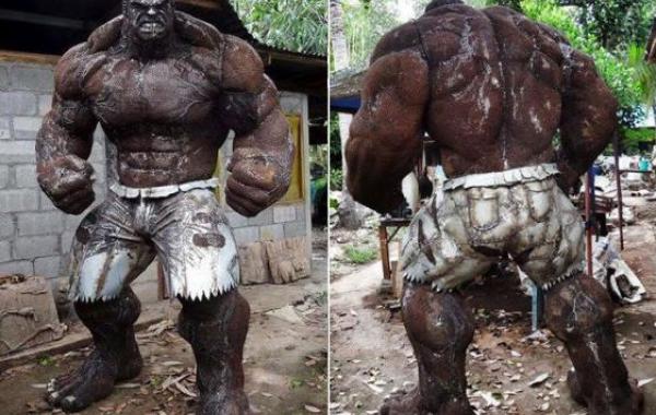 скульптуры из металлолома, Пан Хун Лек, Ban Hun Lek, халк из металлолома 