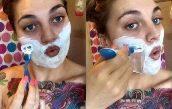 жизнь с синдромом поликистозных яичников, девушка бреет лицо из-за синдрома, девушке приходится брить лицо