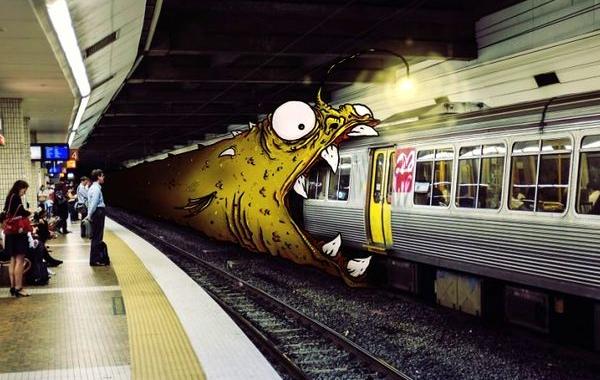 Художник добавляет монстров в повседневные сцены жизни, Jasper St Aubyn West