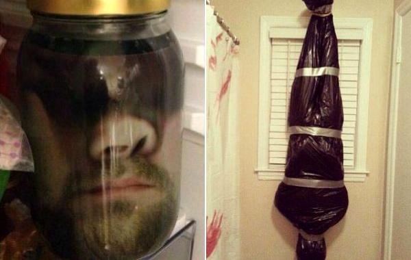 хэллоуиновские розыгрыши, розыгрыши на Хэллоуин, страшные розыгрыши, неожиданные розыгрыши