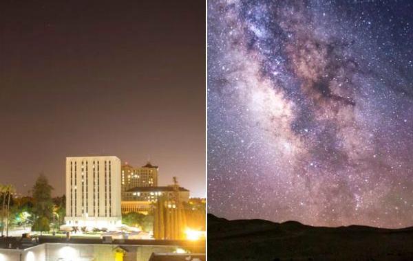 стадии светового загрязнения, световое загрязнение и его стадии