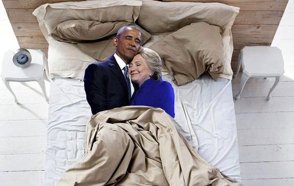 Объятия Обамы и Хилари Клинтон битва фотошоперов, Обама и Хилари Клинтон обнялись фотошоп,  Обама и Хилари Клинтон фотожабы