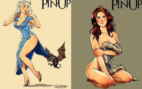 Андрей Тарусов, Игра престолов пинап, героини игры престолов пинап