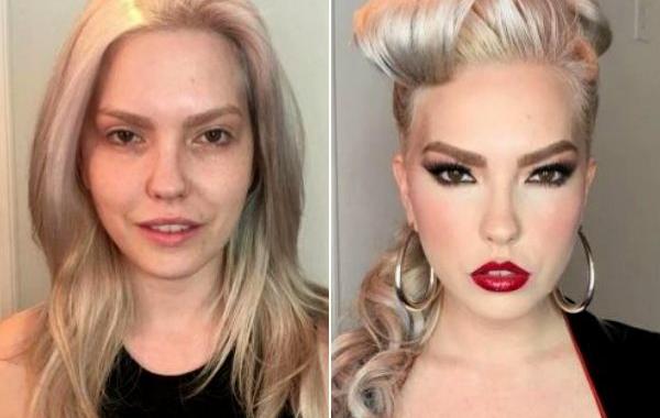 до и после макияжа, Мелисса Мерфи, Melissa Murphy