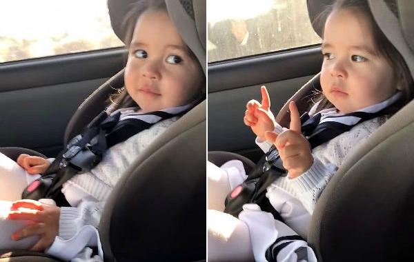 реакция девочки на момент в песне, девочка любимый момент в песне