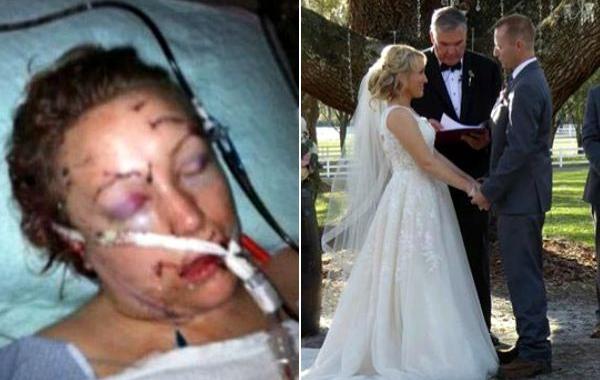 Жертва домашнего насилия вышла замуж, вышла замуж за мужчину который её спас