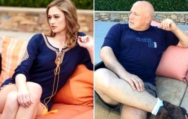 спародировал модельную фотосессию дочери, папа воссоздал фотосессию дочери