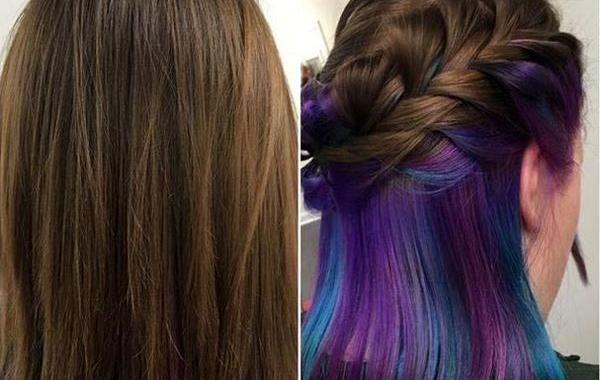 Underlights, окрашенные волосы под обычными, тренд в окрашивании волос