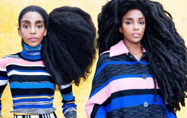 Киприана Куанн, TK Wonder, Cipriana Quann, супер объемные волосы модели, Urban Bush Babes